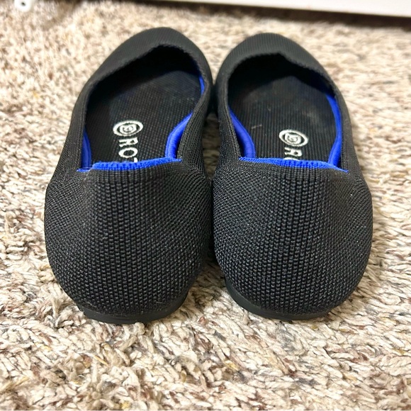 Rothy's Black Solid Ballet Flats Round Toe Size 5.5 - Picture 6 of 8